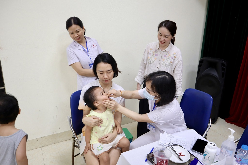 Phường Phương Liệt tổ chức Chiến dịch bổ sung Vitamin A đợt 1 và triển khai các hoạt động ngày vi chất dinh dưỡng năm 2026