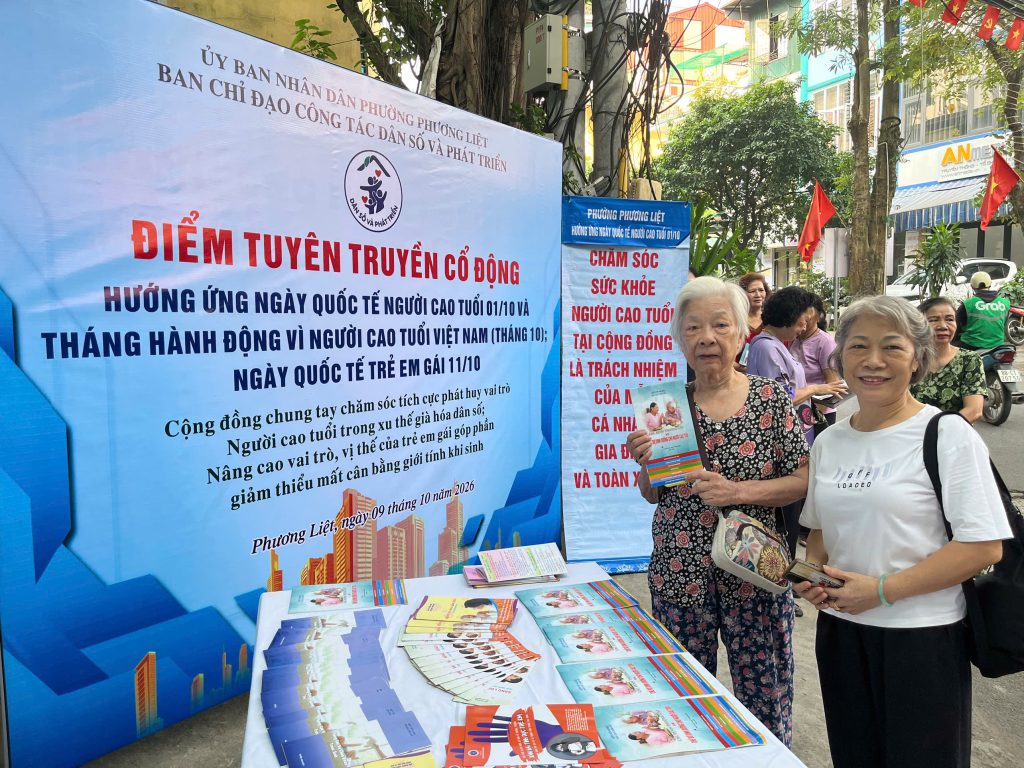 PHƯỜNG PHƯƠNG LIỆT ĐẨY MẠNH TUYÊN TRUYỀN HƯỞNG ỨNG THÁNG HÀNH ĐỘNG VÌ NGƯỜI CAO TUỔI VIỆT NAM VÀ NGÀY QUỐC TẾ TRẺ EM GÁI NĂM 2026